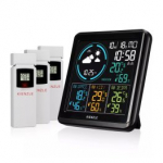 KIENZLE Home Weather Station with 3 Radio-Controlled Sensors meteo stotis 15004