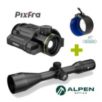 KIT PIXFRA TAURUS PFI-T425 + ALPEN OPTICS Apex LT 2.5-15x56 A4 + M52x0.75 - 56mm termovizoriai antgaliai