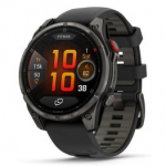 GARMIN fēnix&reg; 8 Pro &ndash; 47 mm, AMOLED, Sapphire, Carbon grey DLC titanium with Black/pebble band sportinis laikrodis 010-03198-01