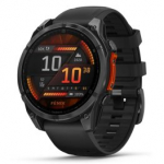 GARMIN Fenix 8 47 mm, AMOLED, Slate Gray with Black Silicone Band sportinis laikrodis 010-02904-00