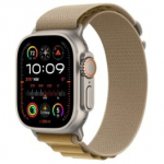 APPLE Watch Ultra 2 GPS + Cellular 49mm Natural Titanium Case with Tan Alpine Loop &ndash; M sportinis laikrodis MX4F3UL/A