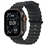 APPLE Watch Ultra 3 GPS + Cellular 49mm Black Titanium Case with Black Ocean Band sportinis laikrodis MF0J4ET/A
