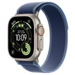 APPLE Watch Ultra 3 GPS + Cellular 49mm Natural Titanium Case / Blue/Bright Blue Trail Loop S/M sportinis laikrodis MEWR4ET/A