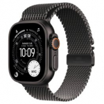 APPLE Watch Ultra 3 GPS + Cellular 49mm Black Titanium Case with Black Titanium Milanese Loop, M sportinis laikrodis MF1Q4ET/A