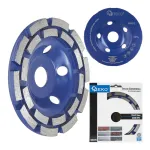Deimantinis &scaron;lifavimo diskas dviejų eilių, 125 mm, 22,23 mm, 5 mm segmentai GEKO G00375