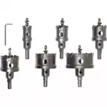 Gręžimo karūnų rinkinys metalui 22-65mm (TCT)