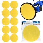 Geltonas aliuminio oksido &scaron;lifavimo diskas sienų &scaron;lifuokliui &bdquo;žirafai&ldquo;, 225 mm, P240