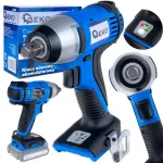 Akumuliatorinis smūginis veržliasukis 18 V, 1/2&Prime;, 150 Nm, be akumuliatoriaus GEKO G80609