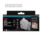 Respiratorius su i&scaron;kvėpimo vožtuvu Aura 9322+, retail pack FFP2, 3M