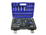 GEKO įrankių rinkinys i&scaron; poliruoto CrV plieno, 108 dalys, 1/2&Prime; ir 1/4&Prime;