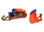 Krovinio tvirtinimo diržas su terk&scaron;le ir J kabliais, 2 m / 2 t / 35 mm