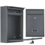 Metalinė pa&scaron;to dėžutė 320 &times; 240 &times; 80 mm, juoda GEKO G10921