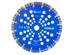 Lazeriu suvirintas segmentinis deimantinis diskas Turbo, 230 &times; 22,2 mm, 10 mm segmentai GEKO Premium