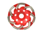 Deimantinis &scaron;lifavimo diskas TURBO, 125 mm, 22,23 mm, 5 mm segmentai GEKO G00374