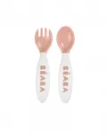 Beaba ergonomi&scaron;ki stalo įrankiai, +8 mėn., old pink