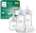 Philips Avent Natural Response stiklinių buteliukų dovanų rinkinys naujagimiui SCD878/11