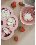 Beaba silikoninis kūdikio maisto konteineris Multiportions, (6x90 ml), old pink