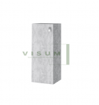 Vonios spintelė Riva, pilka, 23 cm x 32 cm x 75 cm