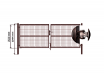 Vartai 400 cm x 153 cm, RUDI