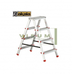 Kopėčios alium. dvipusės 2x4 pakopų, AKALA