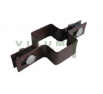 Tiesi stulpo apkaba 40x60 mm, ruda
