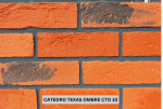 Plytų imitacinė medžiaga (&bdquo;Lankstus klinkeris&ldquo;) CATEDRO TEXAS OMBRE CTO 10