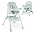 Milo maitinimo kėdutė su stalu, žalia