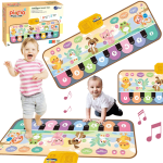 Interaktyvus Muzikinis kilimėlis &scaron;okiams Gyvūnai, 80 cm