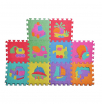 Putplasčio dėlionė - kilimėlis 29x29 formos, 10 vnt.