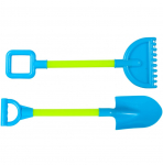 Grėblys ir kastuvas žaidimams smėlyje, 44,5 cm