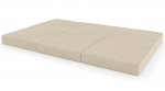 Sulankstomas gimnastikos čiužinys SANRO 150x100x10 cm kreminis ( 3 dalių)