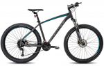 Dviratis Romet Rambler R7.4 2024 graphite-silver-turquoise-18" / M