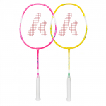 Badmintono rakečių komplektas (vaiki&scaron;kas) Kawasaki Happy Kids 605 geltona ir rožinė