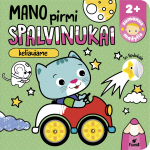 MANO PIRMI SPALVINUKAI. KELIAUJAME. Spalvinimo knygelė su lipdukais