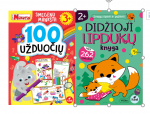 RINKINYS 100 UŽDUOČIŲ TRIMEČIUI / DIDŽIOJI LIPDUKŲ KNYGA MI&Scaron;KE
