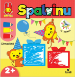 KUTIS. SPALVINU. GIMTADIENIS. Spalvinimo Knygelė su lipdukais