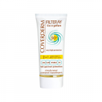COVERDERM Apsauginis veido kremas su spalva, riebiai, aknės pažeistai odai SPF50+ Light Beige, 50ml