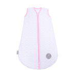 Natulino CosyNites trisluoksnis kūdikių miegmai&scaron;is (natural white grey waves / pink spalva)
