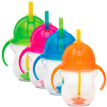 Munchkin gertuvė su &scaron;iaudeliu Click Lock Tip & Sip Straw Cup 207ml (daug spalvų)