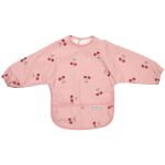 Meyco Baby neper&scaron;lampamas seilinukas su rankovėmis 6&ndash;24 mėn., Cherry Soft Rose