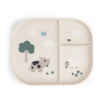 Done by Deer neslystanti lėk&scaron;tė su skyreliais Foodie Tiny farm Sand
