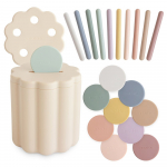 Mushie lavinamasis rū&scaron;iavimo žaislas Coin & Tube Sorting Set