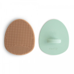 Mushie &scaron;epetėlis luobelei Cradle Cap Brush Natural/Cambridge Blue (2 vnt)