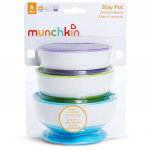 Munchkin prilimpantis dubenėlių rinkinys Stay Put Suction (3 vnt.)