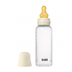 BIBS plastikinis buteliukas nuo dieglių 270 ml (Ivory) pilnas komplektas