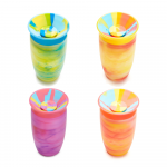 Munchkin Miracle SPY Tropical Swirl nei&scaron;siliejantis puodelis - gertuvė 296 ml (daug spalvų)