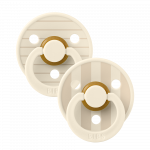 BIBS Studio Collection čiulptukų rinkinys 2 dydis (6 - 18 mėn.) Pin Ivory Vanilla Mix
