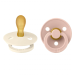 BIBS čiulptukų rinkinys 2 dydis (6 - 18 mėn.) Symmetrical Ivory / Blush