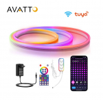 LED juostos NEON FLEX rinkinys, RGB skaitmeninė SPI, 5 metrai, su Wi-Fi TUYA valdikliu