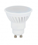 Lemputė LED GU10 230V 10W 1400lm, 142lm/W, 120&deg; &scaron;iltai balta 2700K, keramikinė